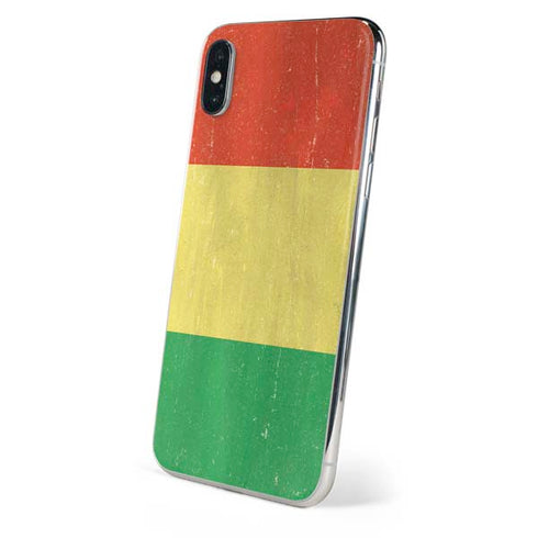 Bolivia Flag Distressed iPhone X Skin